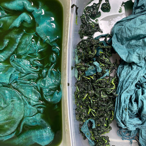 Fresh Leaf Indigo Dyeing