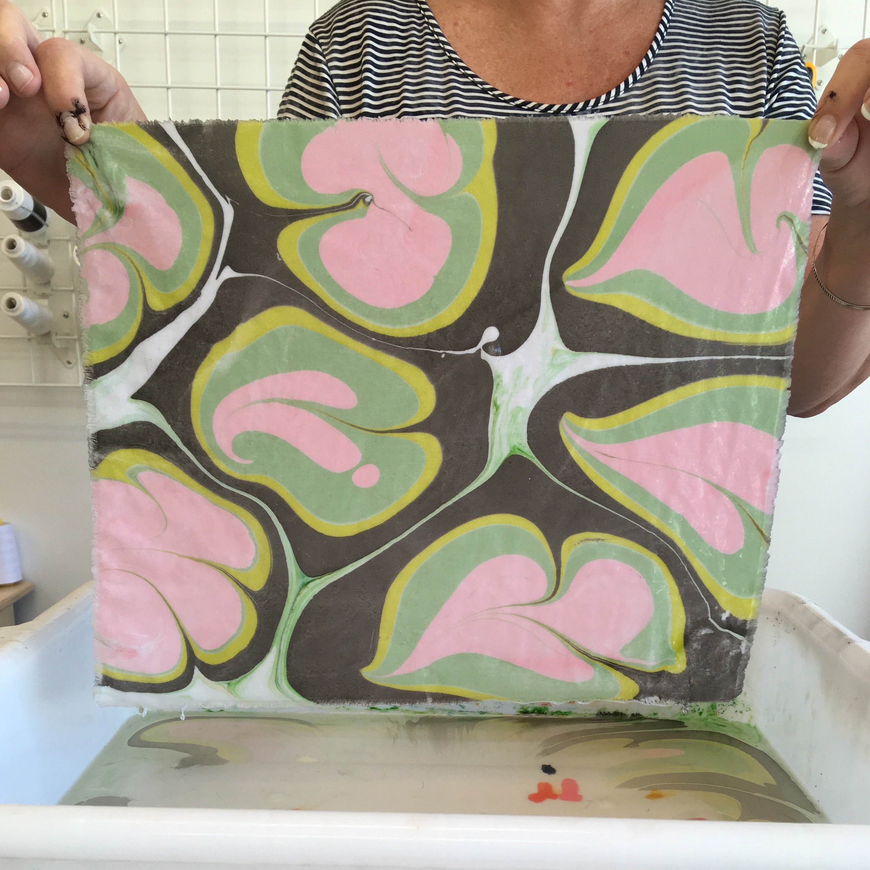 Marbling on Fabric